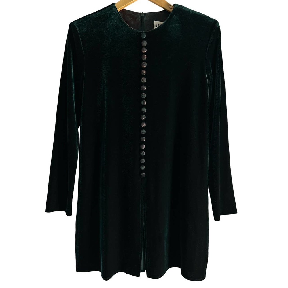 J.B.S. Vintage Women’s Size 8 Emerald Green Velvet Dress